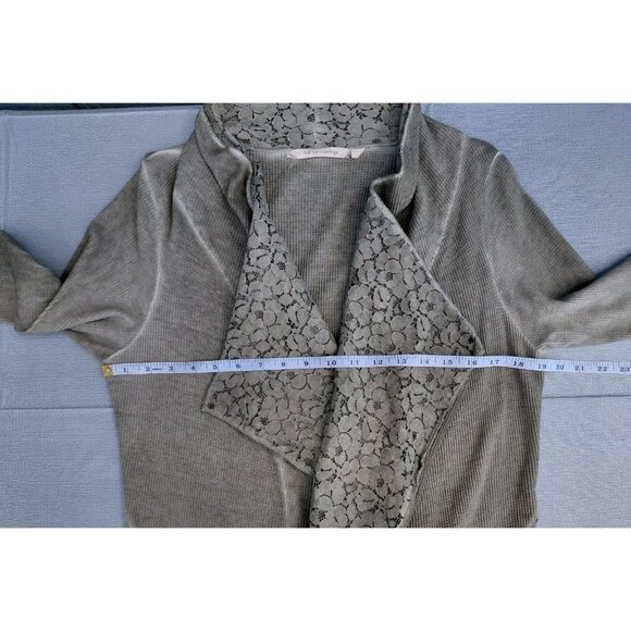 Soft Surroundings Cadence Topper Waterfall Cardigan Sm Floral Lace Embroidered - Picture 7 of 9